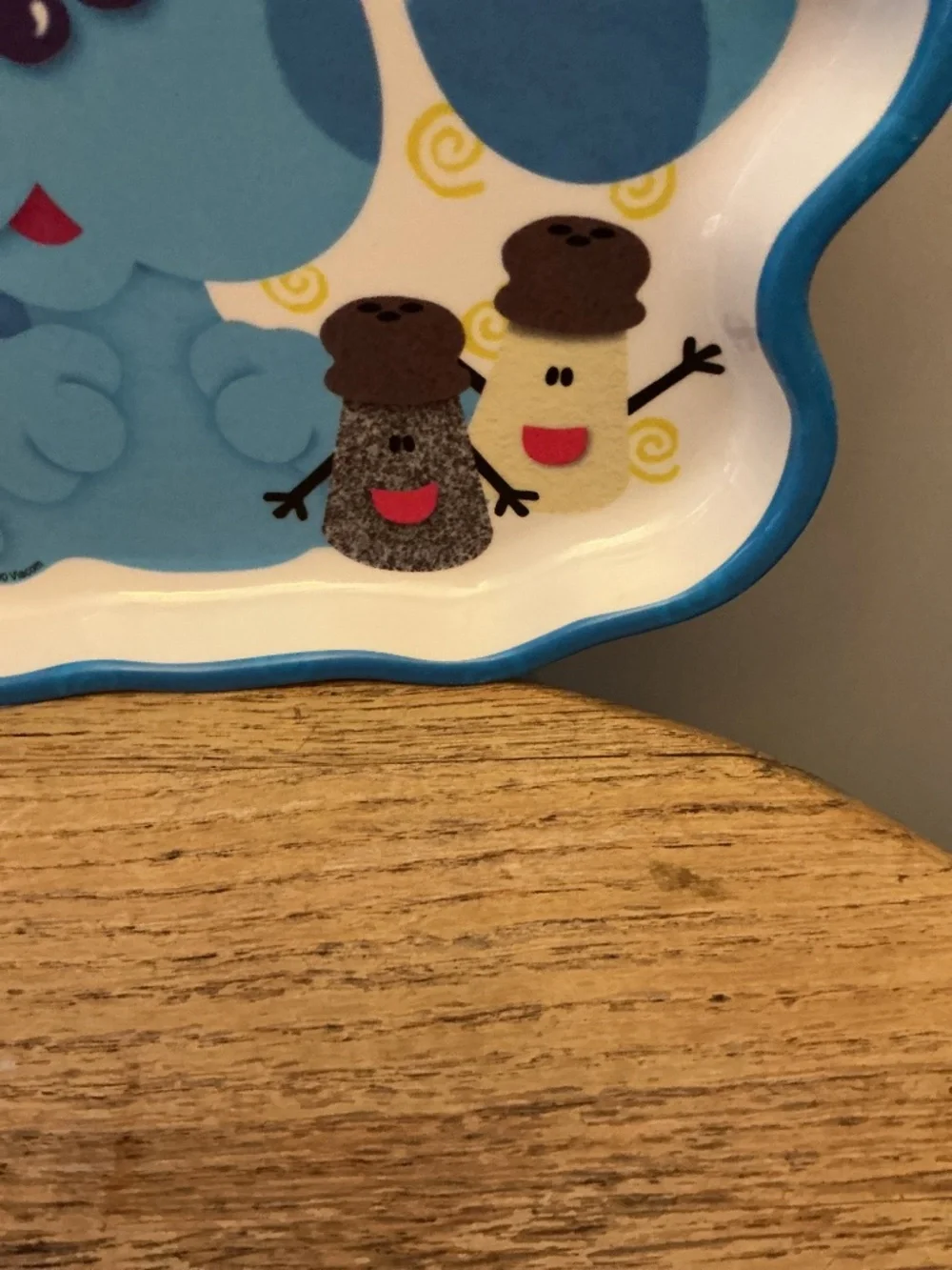 Blues Clues Plate Vintage 2000 Melamine 3D Shape Zak Mr Salt Mrs Pepper Paprika